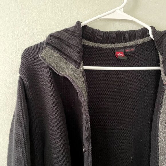 4 You large cotton knit full button down sweater casual thick comfortable warm - Picture 2 of 6